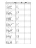 Đề thi đầu năm lớp 12