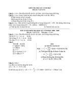 KIỂM TRA HỌC KỲ I ly8 NĂM HỌC 2008