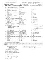 Đề thi học kì 1 toán 7