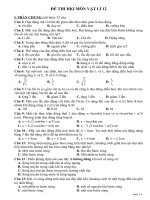Đề kiểm tra HKI lop 12