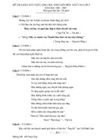 ĐỀ Đ.ÁN HSG VĂN -8