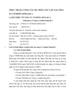 THỰC TRẠNG CÔNG TÁC DỰ THẦU XÂY LẮP TẠI CÔNG TY CỔ PHẦN SÔNG ĐÀ 1