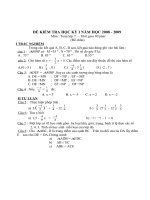 ĐỀ KIỂM TRA TOÁN 7-8