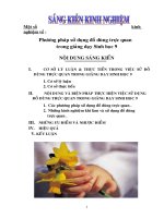 Phương pháp sử dụng đồ dùng trực quan trong giảng dạy sinh 9