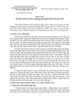 Báo cáo công tác Đoàn thanh niên năm 2010