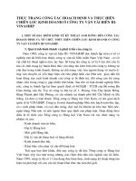 THỰC TRẠNG CÔNG TÁC HOẠCH ĐỊNH VÀ THỰC HIỆN CHIẾN LƯỢC KINH DOANH Ở CÔNG TY VẬN TẢI BIỂN III-VINASHIP