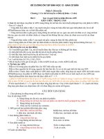 Ôn tập môn Sinh học lớp 12 BT THPT