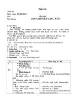 GIÁO ÁN -  LỚP 2 - TUẦN 16 - CKTKN ( 3 CỘT )