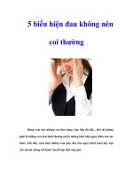 5 biểu hiện đau không nên coi thường