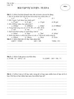 Bài tập tự luyện tuần 6 SANHO