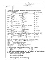 Kiểm tra 1 tiết - tuần 13