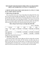 MỘT SỐ KIẾN NGHỊ NHẰM HOÀN THIỆN CÔNG TÁC HOẠCH ĐỊNH CHIẾN LƯỢC MARKETING CỦA CÔNG TY TNHH HẢI ÂU