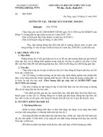 Hướng dẫn ôn tập và thi học kỳ I năm 2010