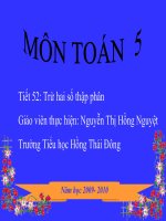 trừ hai số thập phân