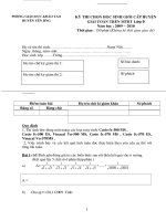 Đề MTCT cấp huyện