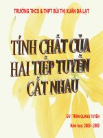 tinh chat 2 tiep tuyen
