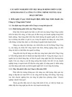 CÁC KIẾN NGHỊ ĐỐI VỚI VIỆC HOẠCH ĐỊNH CHIẾN LƯỢC KINH DOANH CỦA CÔNG TY CÔNG TRÌNH VIETTEL GIAI ĐOẠN 20072010