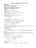 Những sai lầm khi giải  PT VO TI.doc