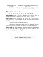 HẮC HẢI - ĐỀ KIỂM TRA HSG MÔN TOÁN THÁNG 12.2010