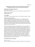 NOMINATION OF CHEMICAL/ AGENT/SCIENTIFIC ISSUE FOR TESTING....