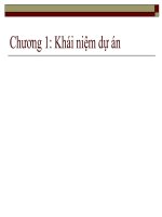 Chương 1: Khái niệm dự án
