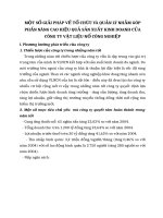 MỘT SỐ GIẢI PHÁP VỀ TỔ CHỨC VÀ QUẢN LÝ NHẰM GÓP PHẦN NÂNG CAO HIỆU QUẢ SẢN XUẤT KINH DOANH CỦA CÔNG TY VẬT LIỆU NỔ CÔNG NGHIỆP