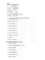 bộ đề KT HKI anh 6