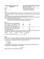 HSG Lý V1 năm 2003-2004 Ninh Hòa