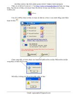 Đổi Font thành Font Time new roman