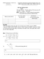 Đề MTCT lớp 8 cấp huyện