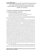 THỰC TRẠNG MỞ RỘNGHOẠT ĐỘNG CHO VAY ĐỐI VỚI CÁC DOANH NGHIỆP LỚN TẠI NGÂN HÀNG CễNG THƯƠNG BA ĐèNH