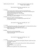 Đề cương ôn tập môn Lý 6,7,8,9 HK I 2010 - 2011