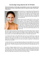 Làn da đẹp trong mùa hè chỉ với 10 bước