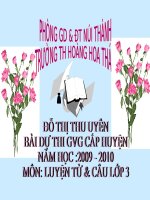 Bài giảng dự thi GVG năm học 2009- 2010