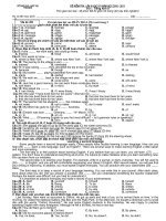 ĐỀ KIỂM TRA KỲ 1 (2) ANH 9