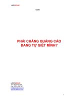 Phải chăng quảng cáo đang tự giết mình