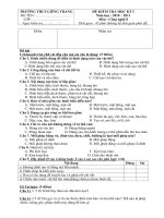 Đề kiểm tra học kỳ I CNg 8