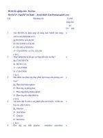 de thi tot nghiep mon hoa khoi BTTHPT