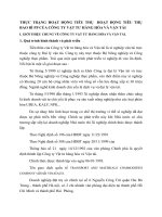 THỰC TRẠNG HOẠT ĐỘNG TIÊU THỤ  HOẠT ĐỘNG TIÊU THỤ BAO BÌ PP CỦA CÔNG TY VẬT TƯ HÀNG HÓA VÀ VẬN TẢI