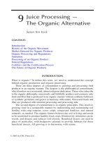 Juice Processing - The Organic Alternative