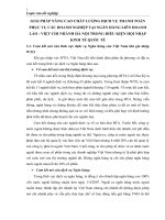 GIẢI PHÁP NÂNG CAO CHẤT LƯỢNG DỊCH VỤ THANH TOÁN PHỤC VỤ CÁC DOANH NGHIỆP TẠI NGÂN HÀNG LIÊN DOANH LÀO