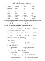 bai tap on tap U1 - U3