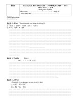 Đề thi HSG HKI - Lop 4