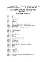 Đáp án rung chuông vàng 1