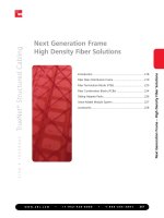 Next Generation Frame High Density Fiber Solutions