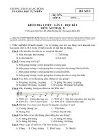 bai kiem tra 1 tiet hoc ki 1 nam hoc 2010- 2011