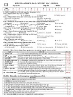 Đề và ĐA KT 45'''' Tin 10 - L2