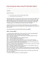 Cách sử dụng các công cụ trong CD