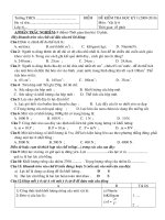 DE THI HKI CAC MON TU NHIEN THCS