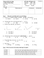 DE THI HOC KI I - NAM HOC : 2010 - 2011